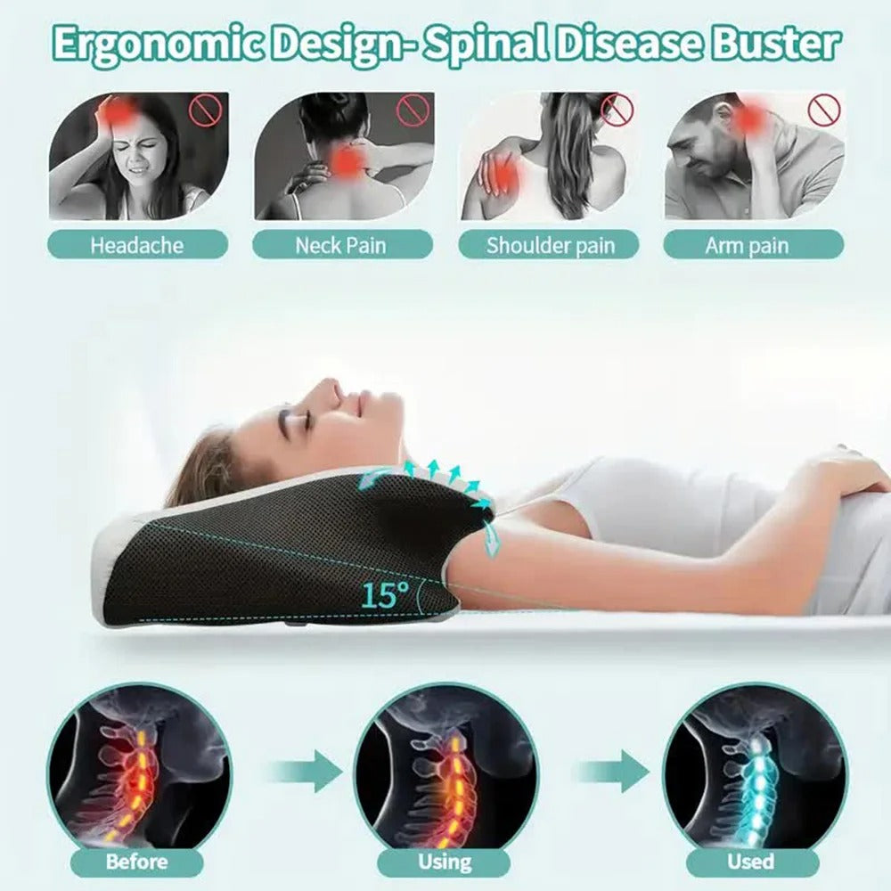 BowLift | Butterfly Neck Support Memory Pillow | Ergonomic, Hypoallergenic & Ideal for All Sleep Positions