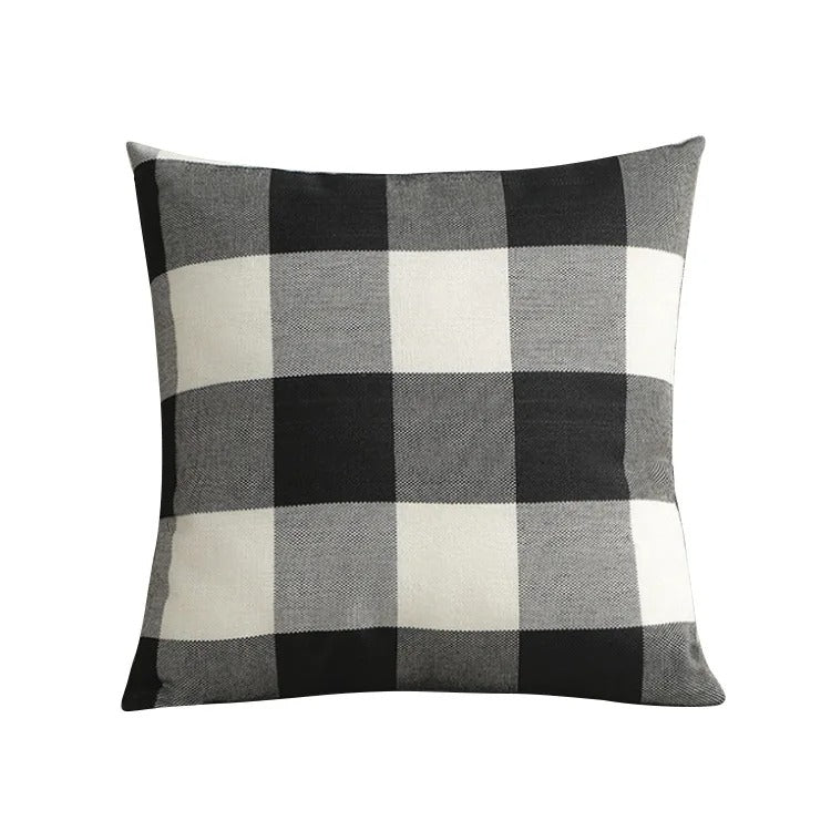 BowLift | Cozy Checked Cushion Cover in Country Style – Autumn Plaid (1+1 FREE)