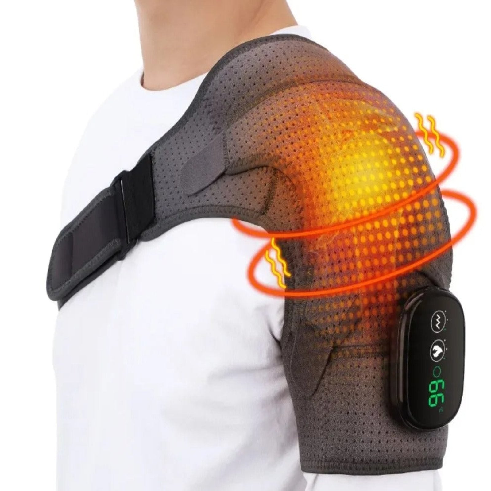BowLift | Adjustable Shoulder Heat Massager for Posture improvement & Tension Reduction