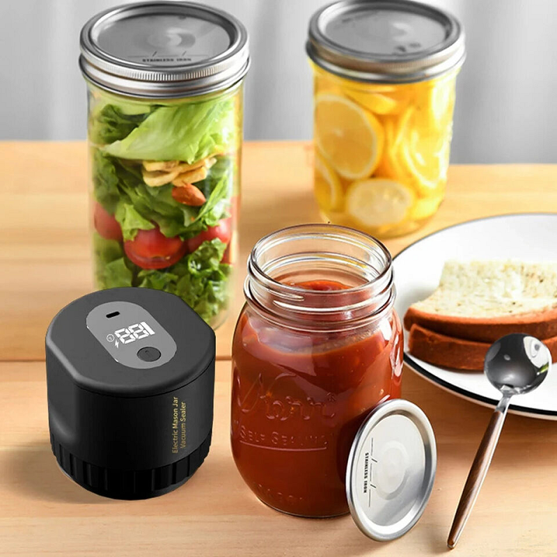 BowLift | Electric Mason Jar Vacuum Sealer with LED Display