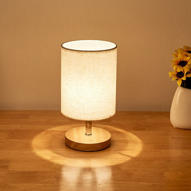 BowLift | Table Lamp with Fabric Shade and Wooden Base