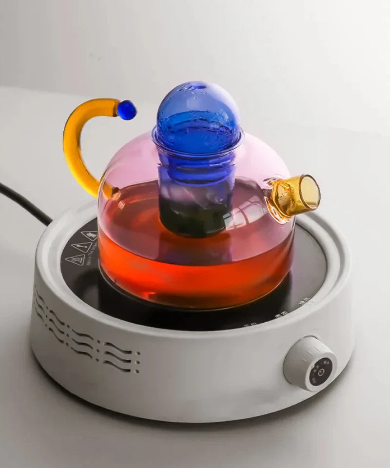 BowLift | Color Bloom Glass Teapot & Cup Set