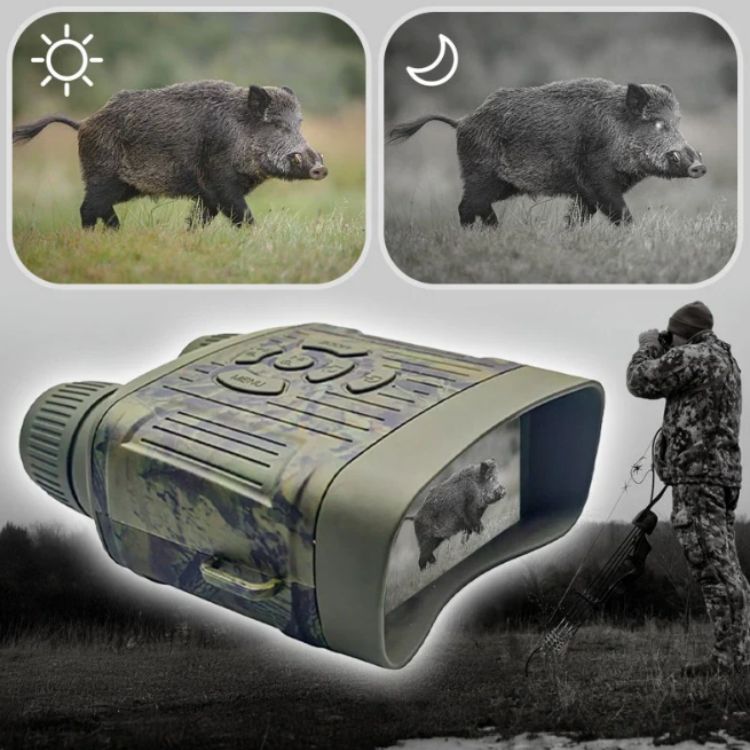 BowLift | Infrared Night Vision Binoculars | HD Clarity, 305m Range & Ideal for Wildlife Observation and Home Security