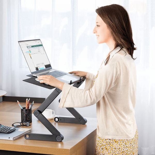 BowLift | 360° Ergonomic Laptop Stand – Adjustable & Portable FlexStand
