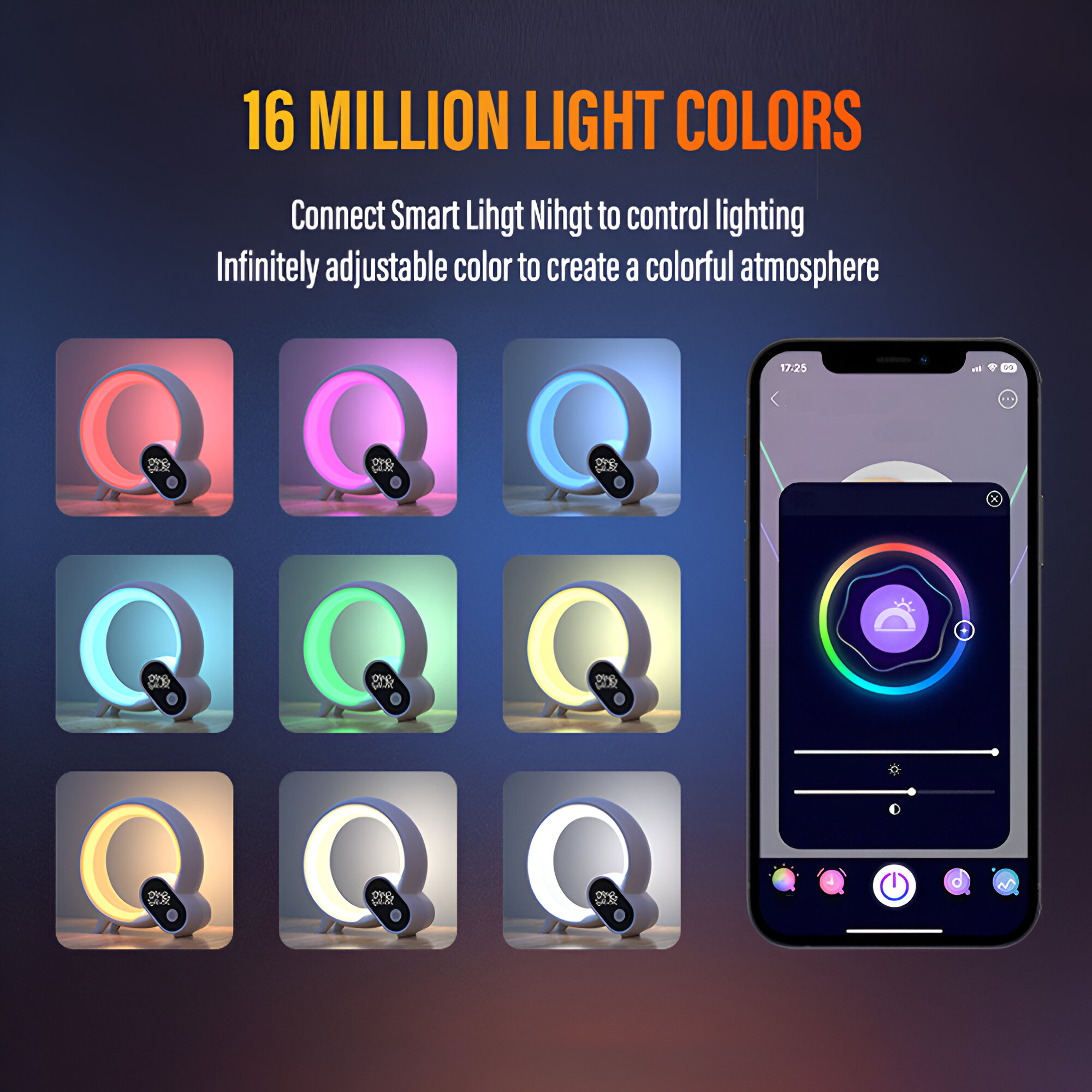 BowLift | 3-in-1 Bluetooth Speaker and Alarm Clock Lamp - Lit Lamp Good Gifts for New Home