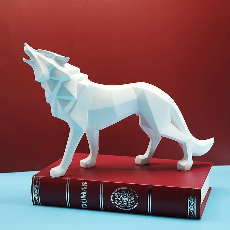 BowLift | Handcrafted Polyresin Wolf Figurine for Home Decor