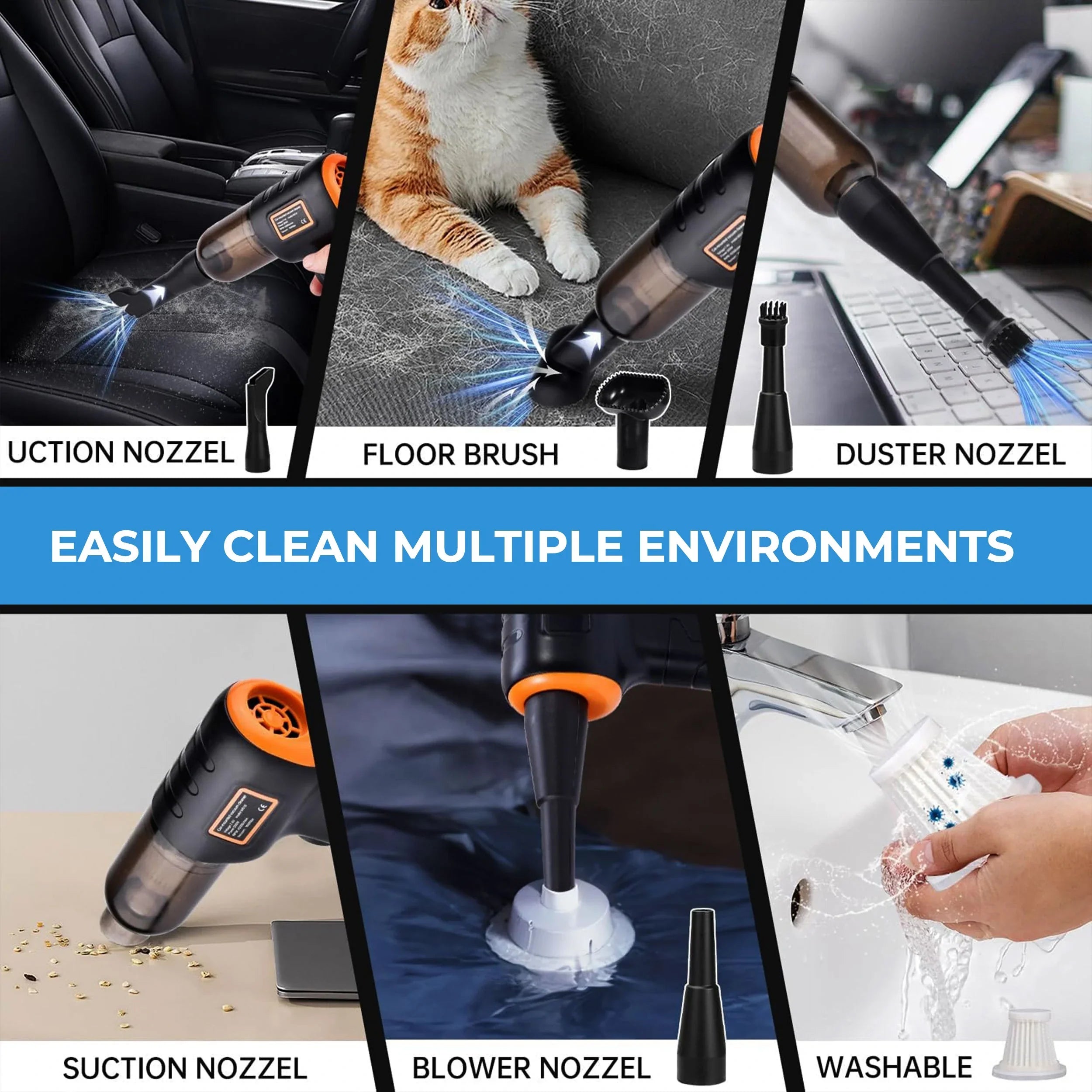 BowLift | Handheld Car Vacuum Cleaner Cordless Powerful