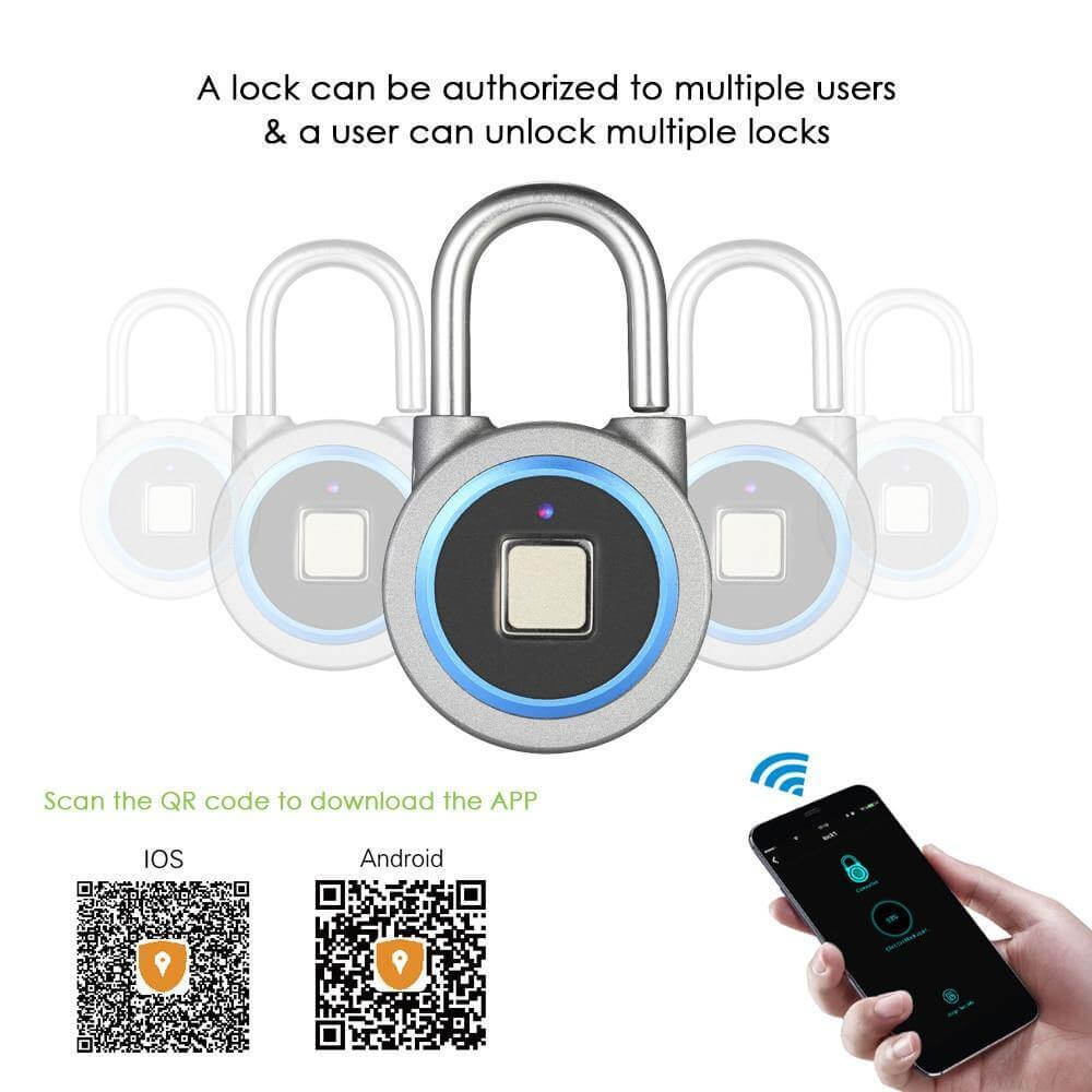 BowLift | Smarter Theft Protection Fingerprint Keyless Padlock