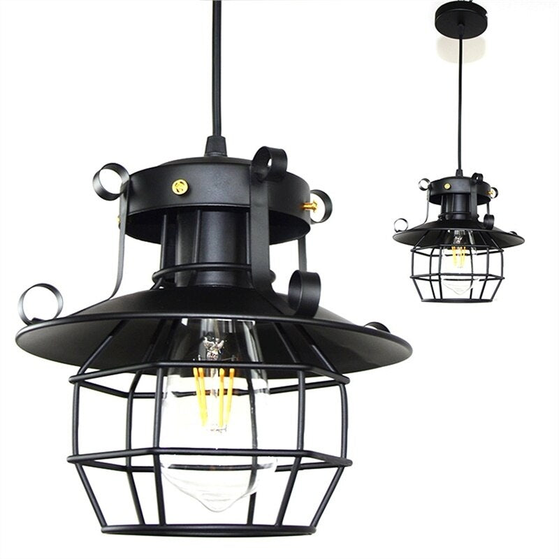 BowLift | Retro Antique Industrial Loft Ceiling Lamp