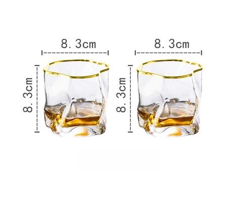 BowLift | Distorted Texture Whisky Glass Set