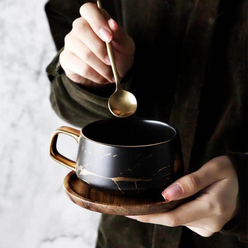 BowLift | Elegant Nordic Marble Ceramic Coffee Mugs