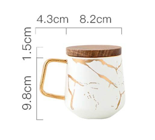 BowLift | Elegant Nordic Marble Ceramic Coffee Mugs