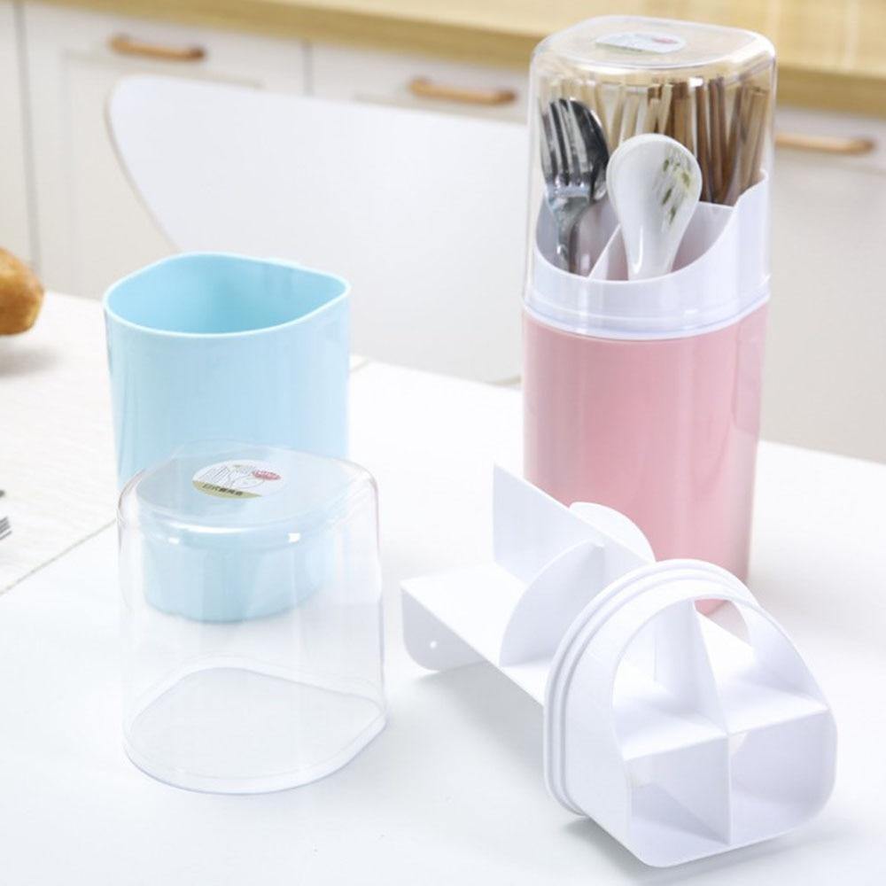 BowLift | Wall Mounted Hanging Cutlery Drain Box with Lid