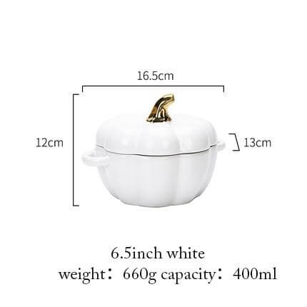 BowLift | Pumpkin Shape Baking Bowl With Glazed Lid