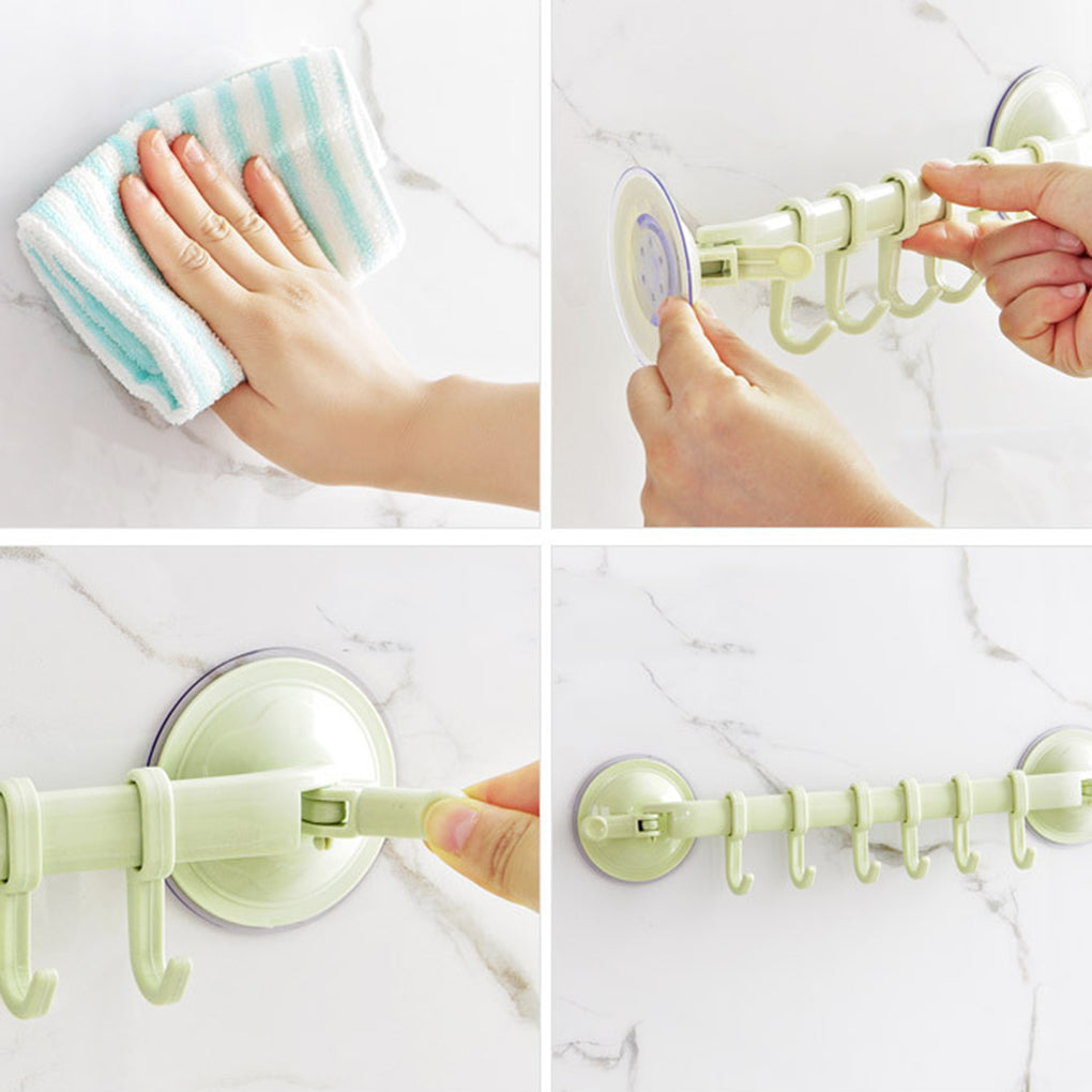 BowLift | Adjustable Hook Double Suction Towel Rack