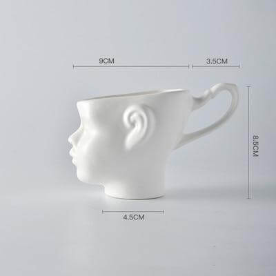 BowLift | Elegant Ceramic Realistic Face Mugs