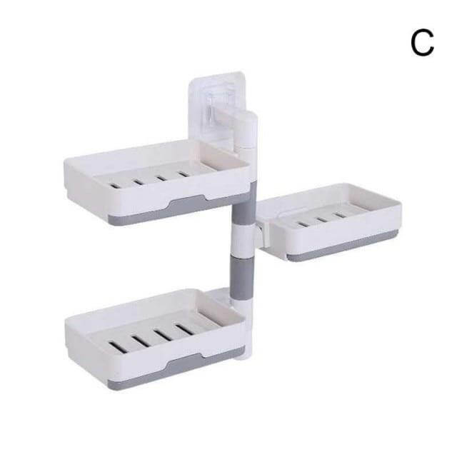 BowLift | Wall-Mounted Multi Layer Rotatable Soap Holder