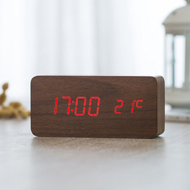 BowLift | Digital LED Alarm Clock | Voice Control, Clear Display & Modern Design for Bedroom Use