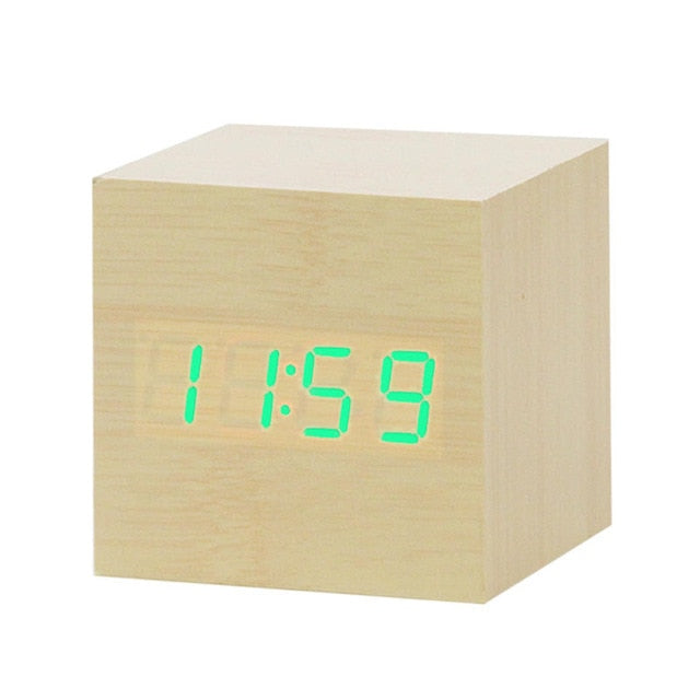 BowLift | Digital LED Alarm Clock | Voice Control, Clear Display & Modern Design for Bedroom Use