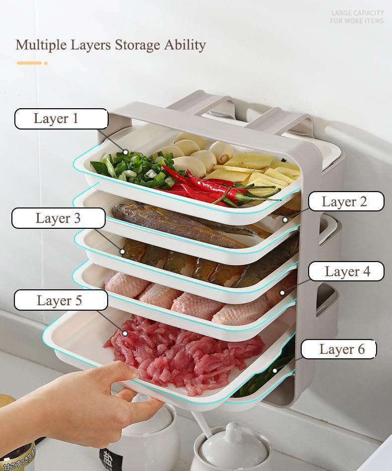 BowLift | Wall-Mounted Space Saving Kitchen Organizer