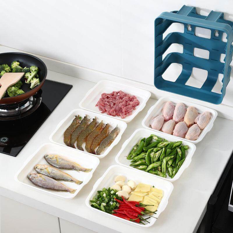 BowLift | Wall-Mounted Multi Layer Kitchen Food Cooking Organizer