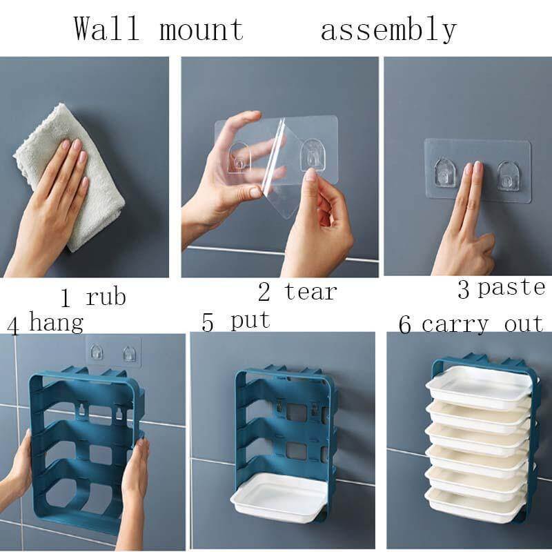 BowLift | Wall-Mounted Multi Layer Kitchen Food Cooking Organizer