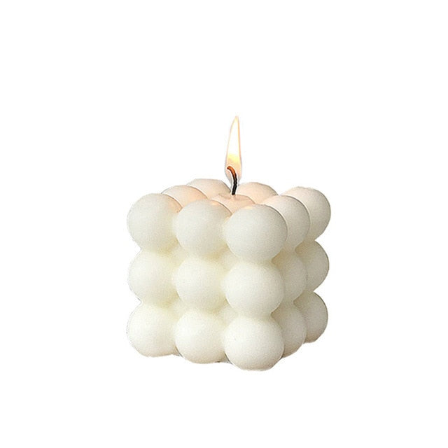 BowLift | Cube Soy Wax White Candle