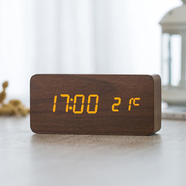 BowLift | Digital LED Alarm Clock | Voice Control, Clear Display & Modern Design for Bedroom Use