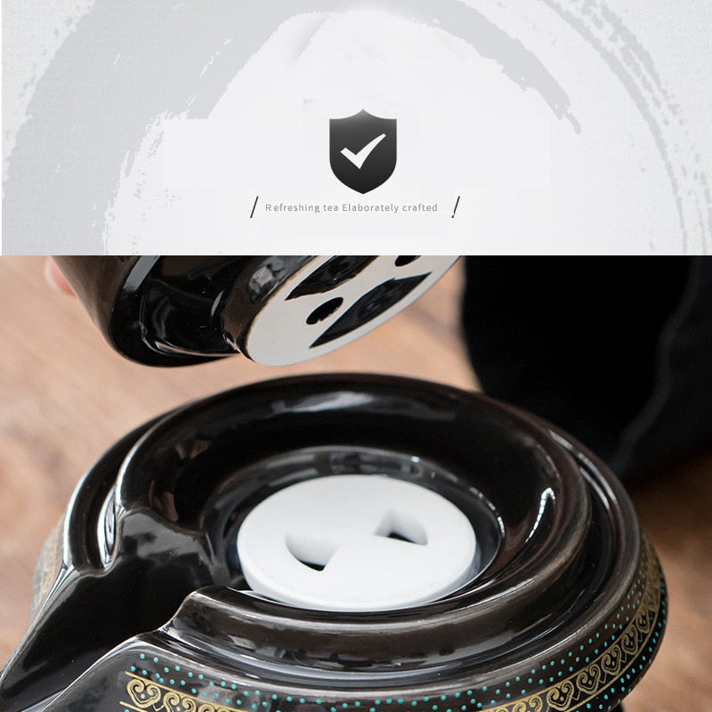 BowLift | Vintage Chinese Style Unique Ceramic Tea Set