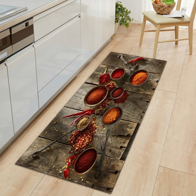 BowLift | CookEase Food-Themed Kitchen Mat | Non-slip & Water-Repellent | Comfort Mat for Kitchen & Household