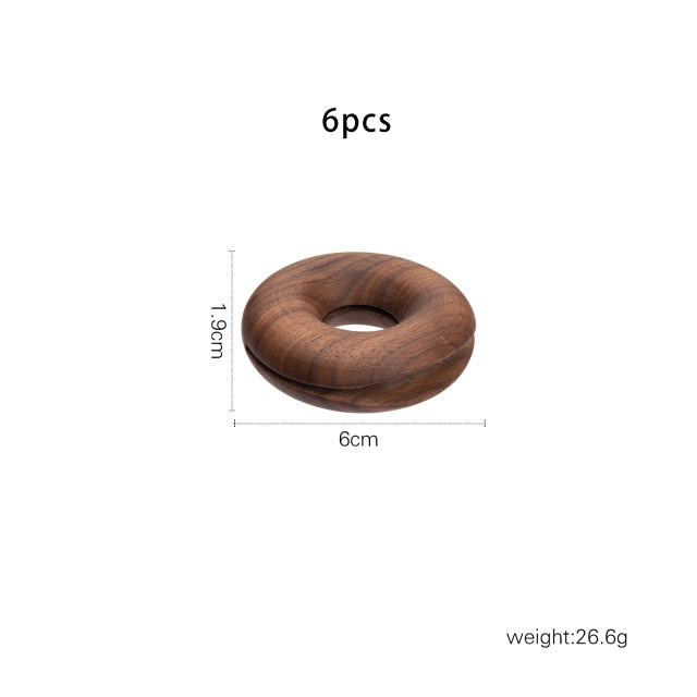 BowLift | 6Pcs Wooden Donut Seal Clips