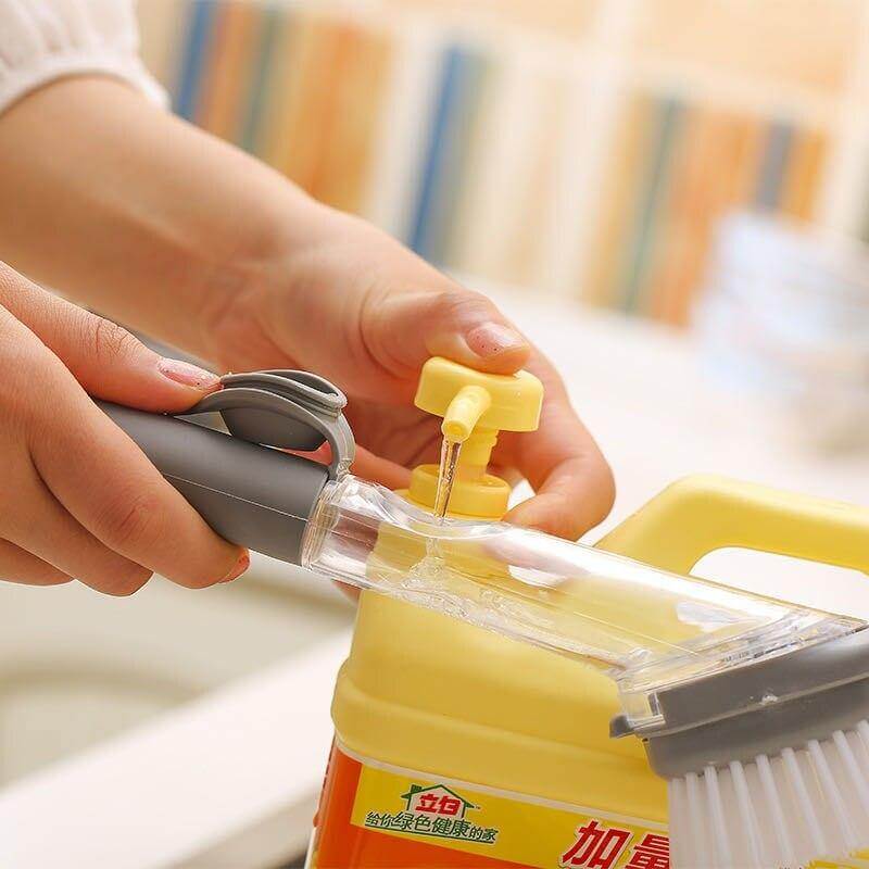 BowLift | 2in1 Liquid Dispenser Dish Washing Brush