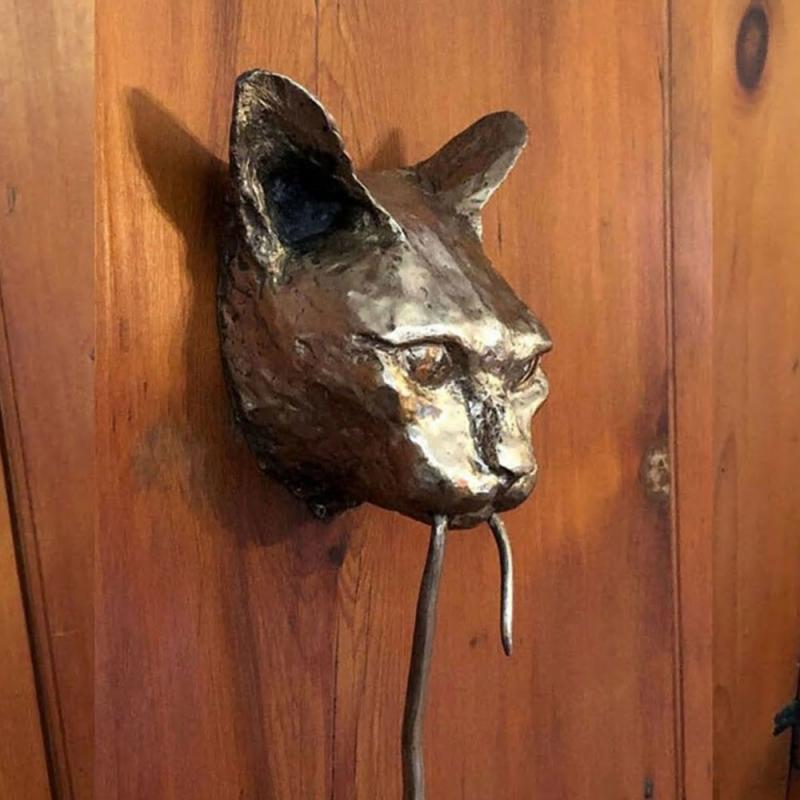 BowLift | Creative Cat and Mouse Metal Door Knocker
