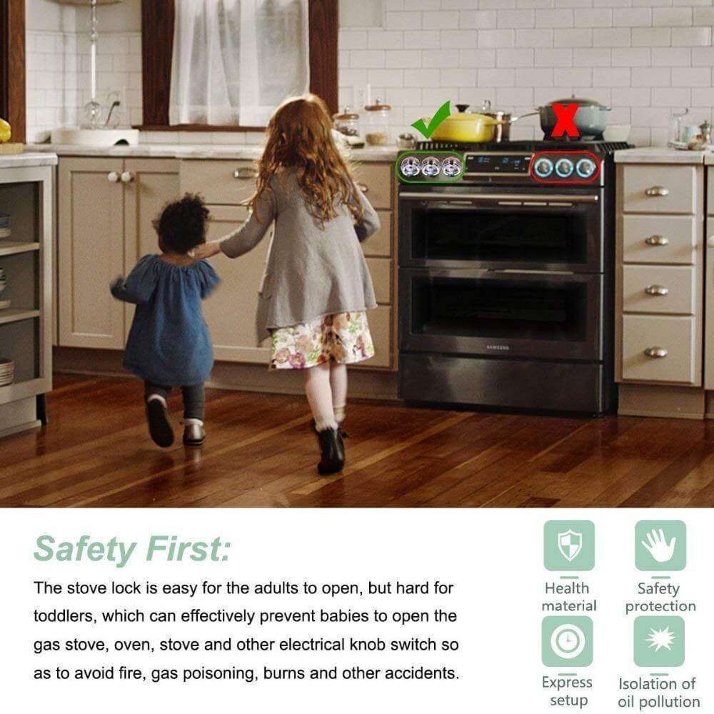 BowLift | 2Pcs Kids Safety Gas Switch Cover