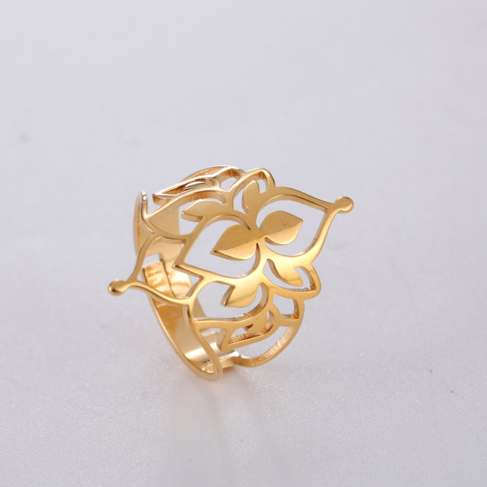 BowLift | Buddha Vintage Lotus Rings for Women