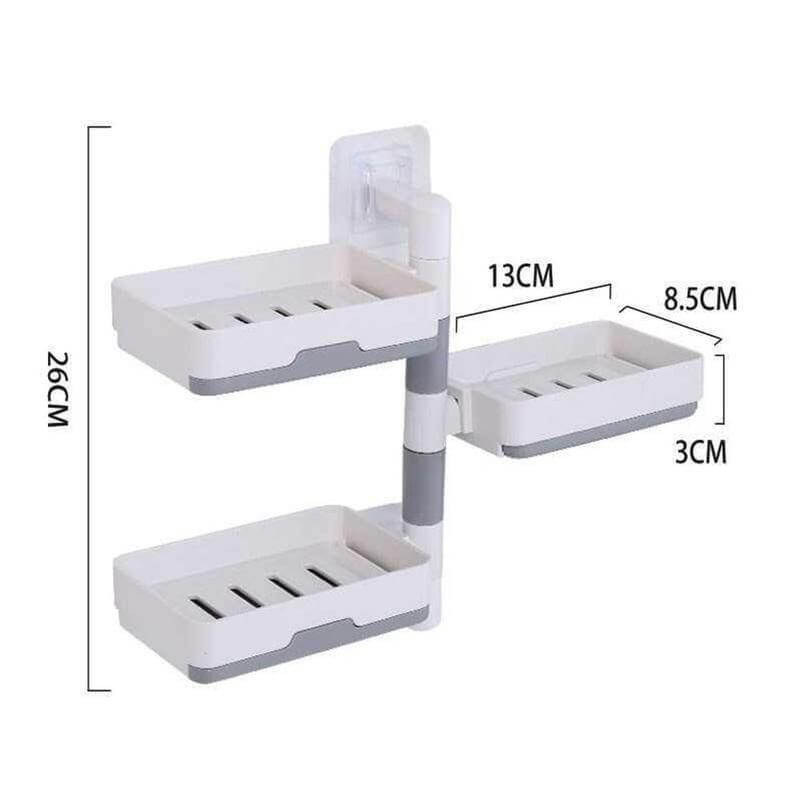 BowLift | Wall-Mounted Multi Layer Rotatable Soap Holder