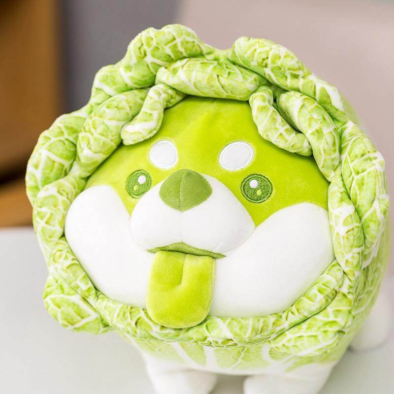 BowLift | Cute Vegetable Cabbage Stuffed Dog  Pillow