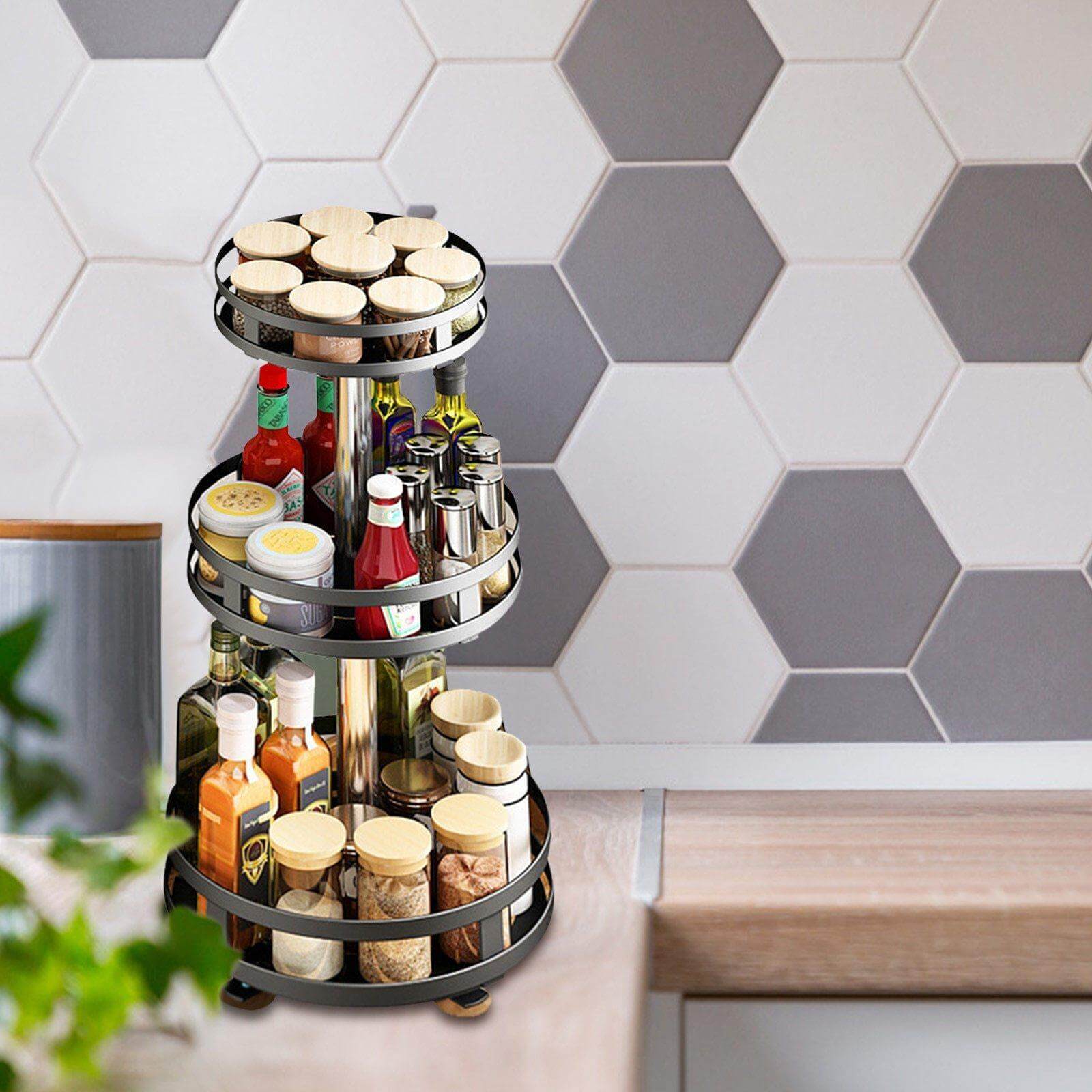 BowLift | 360 Rotating Kitchen Spice Storage Rack