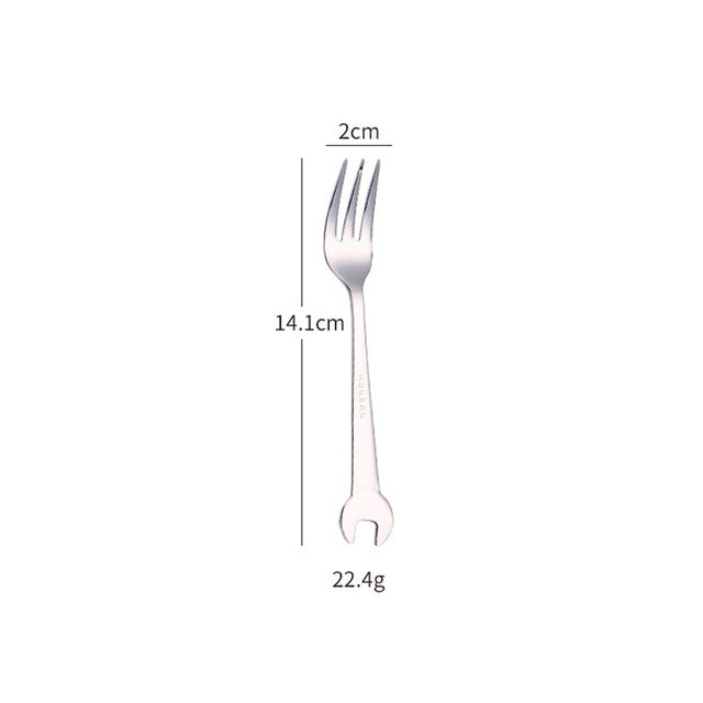BowLift | Creative Wrench Shape Fork Spoon Cutlery Set
