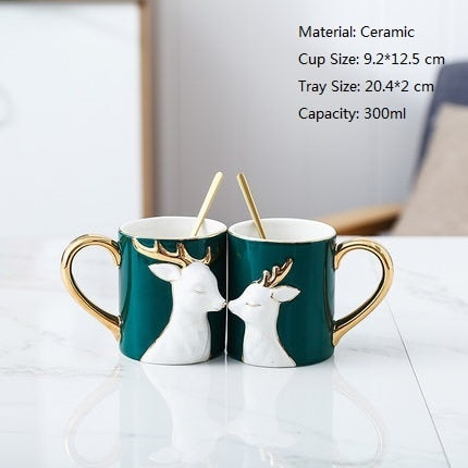 BowLift | 3D Lovely Couple Ceramic Mug Set