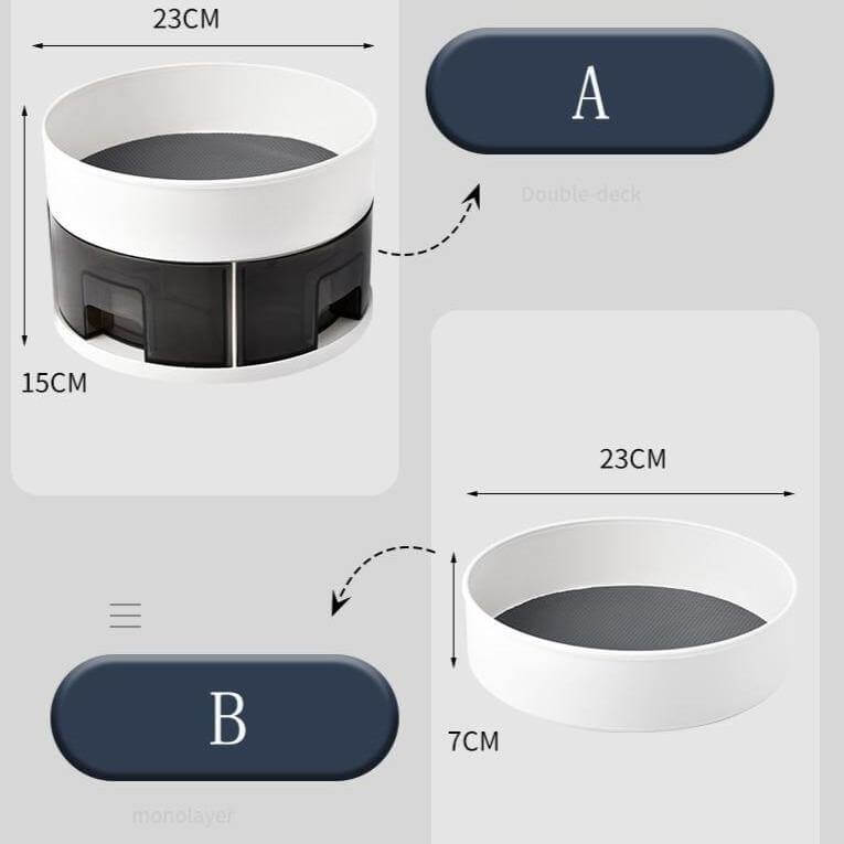 BowLift | 360 Rotating Lazy Kitchen Spice Rack Organizer