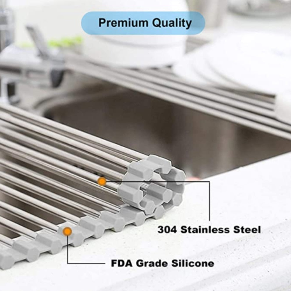 BowLift | Foldable Over Sink  Dish Drying Rack