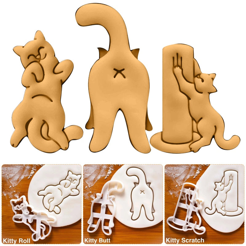BowLift | Cat Cookie Mold Cutter Set
