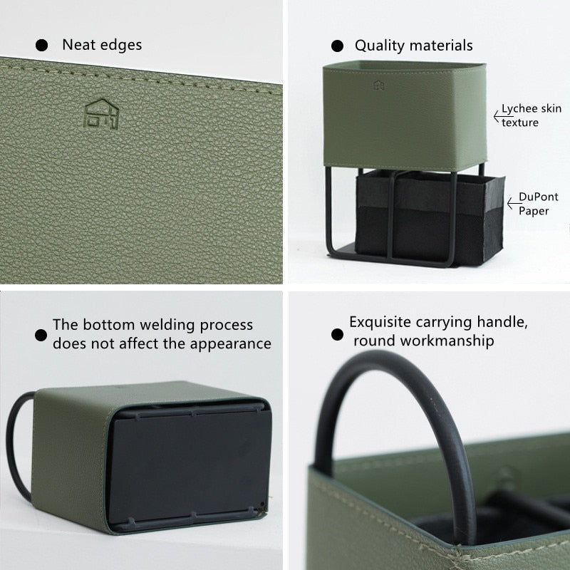 BowLift | Oslo Leather Storage Basket