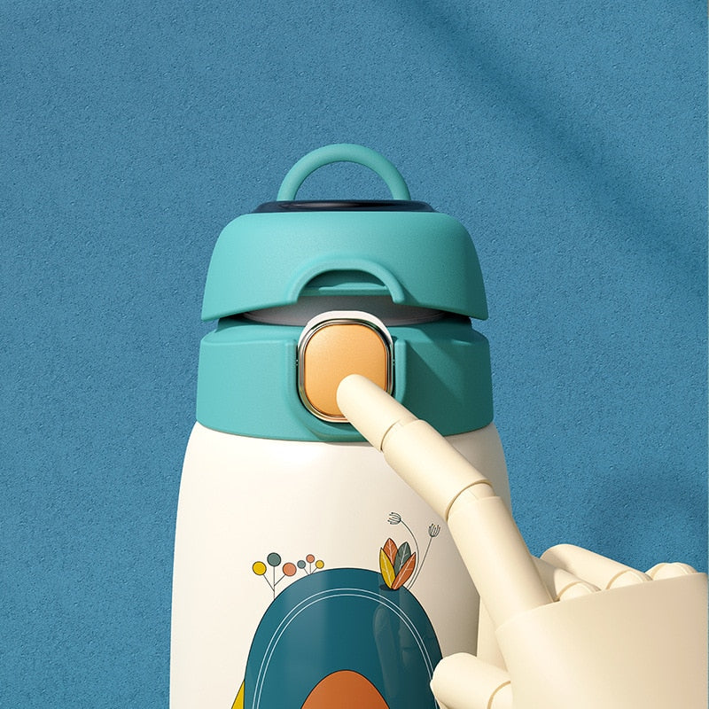 BowLift | Cartoon Kids Temperature Display Thermos Bottle
