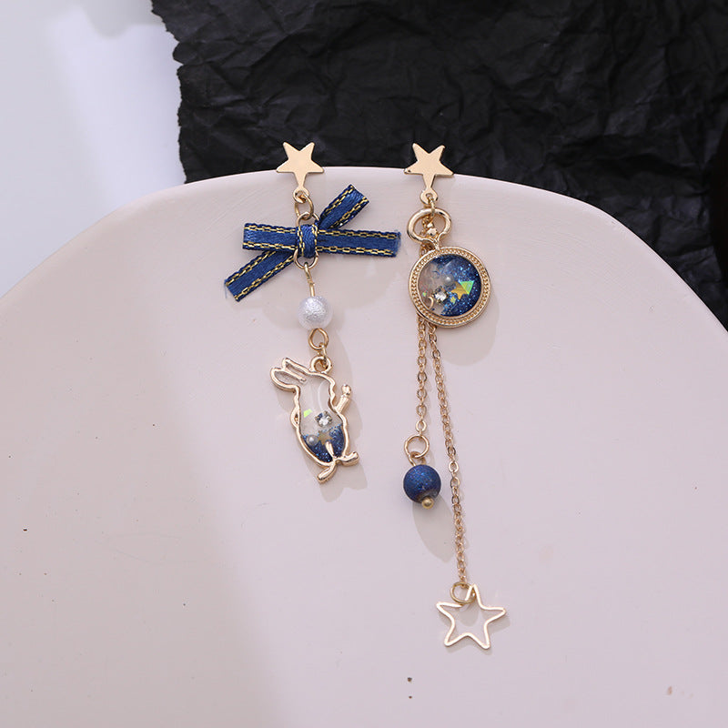 BowLift | Japanese Style Cute Blue Rabbit Clip on Earring