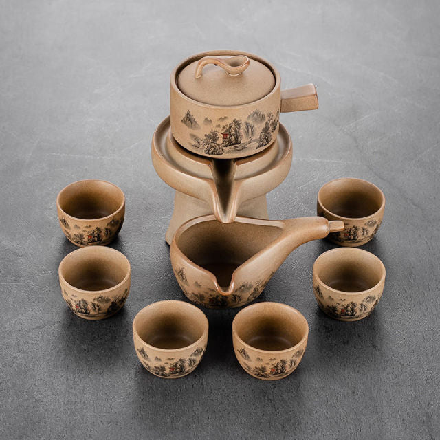 BowLift | Vintage Chinese Style Unique Ceramic Tea Set