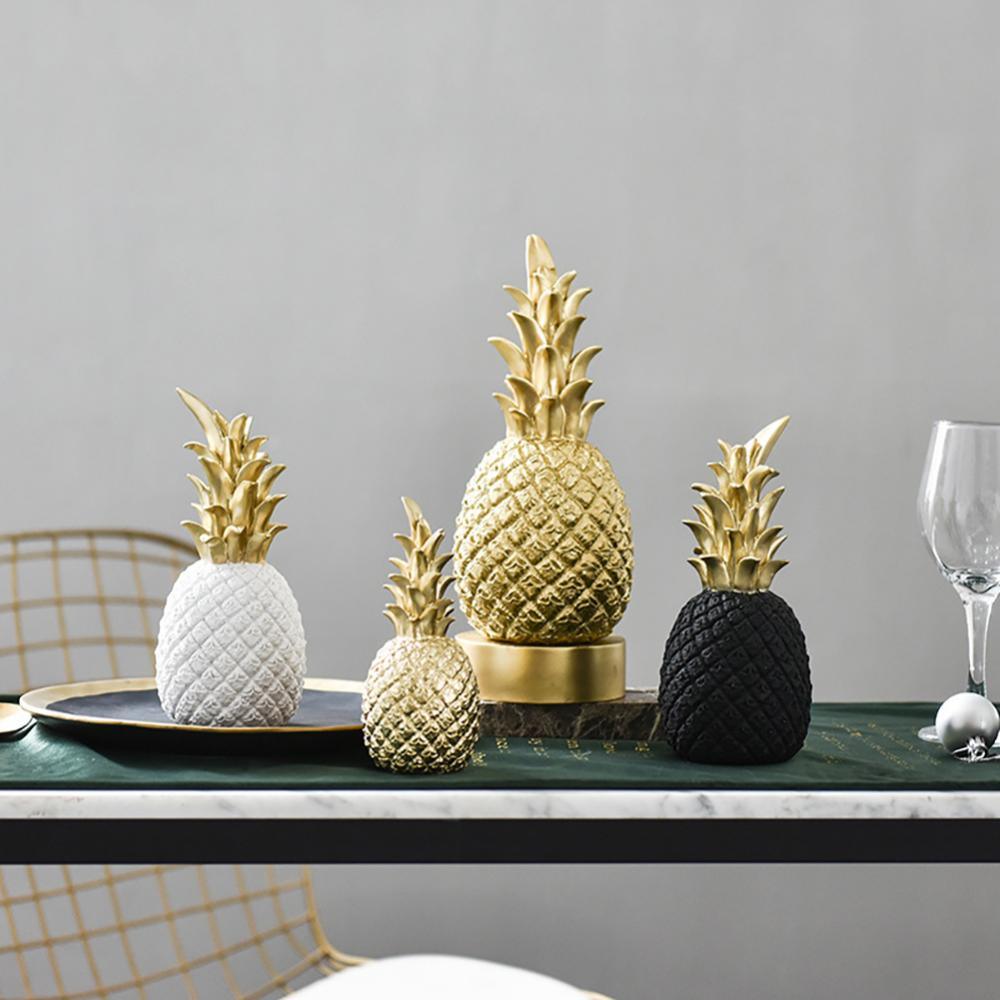 BowLift | PineLux Glossy Pineapple Decorative Figure | Modern Design | Available in 3 Colors & Sizes