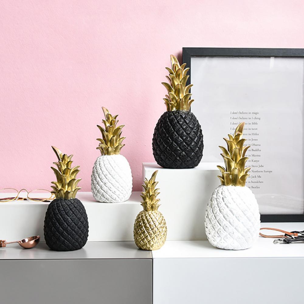 BowLift | PineLux Glossy Pineapple Decorative Figure | Modern Design | Available in 3 Colors & Sizes