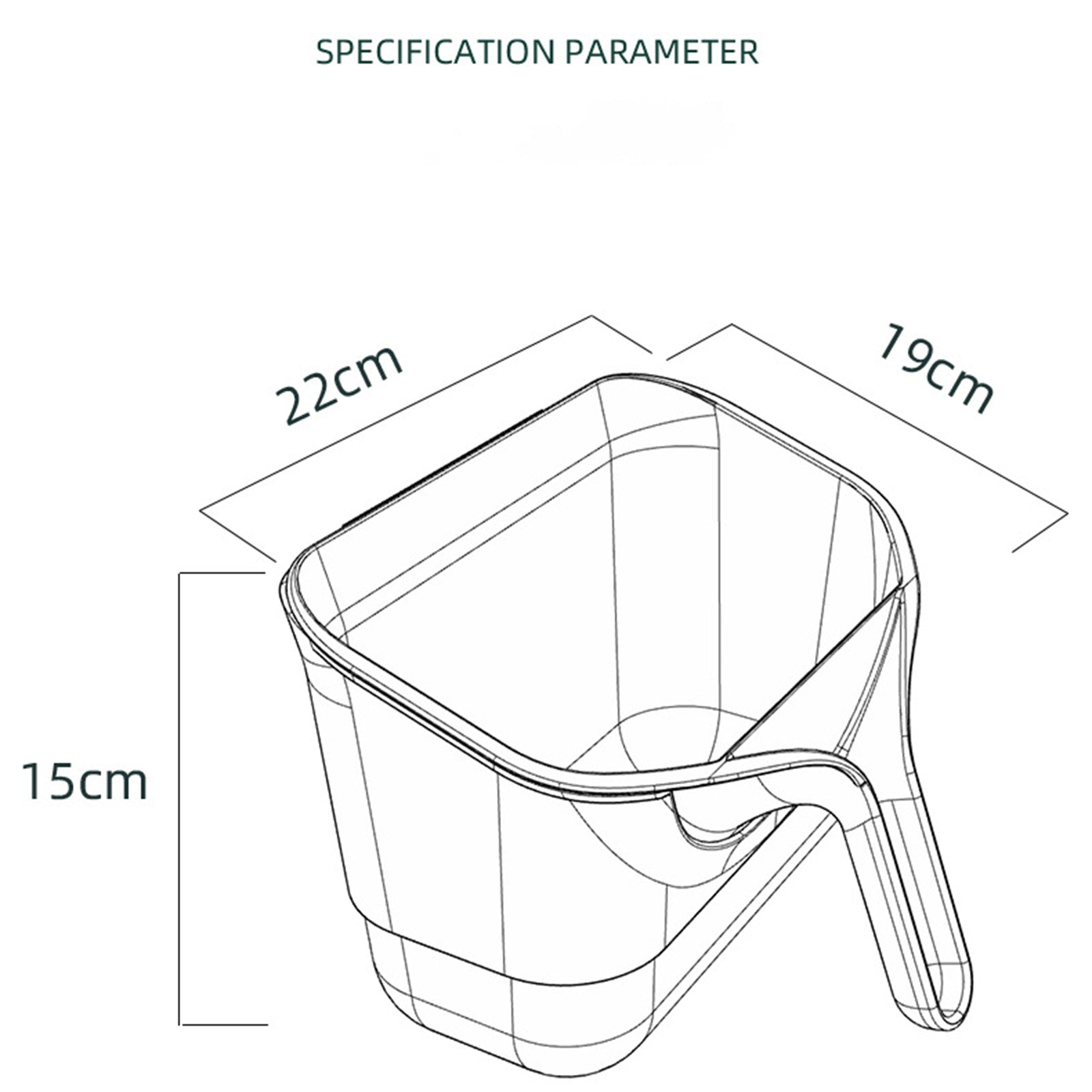 BowLift | Cabinet Door Removable Kitchen Trash Can